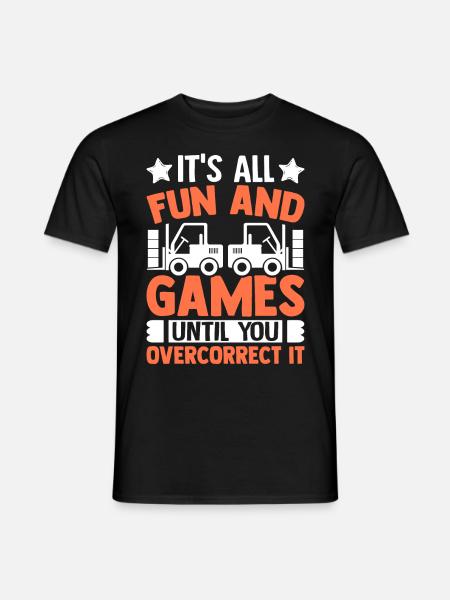 Forklift driver - Men's T-Shirt - black