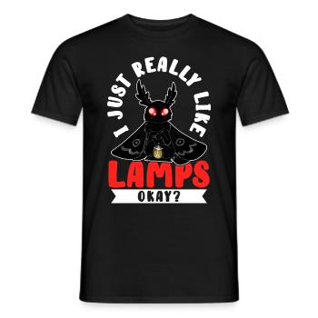 Mothman Kryptide Kryptozoologie - Männer T-Shirt - Schwarz - Vorne - AI Model Male 178 light (178cm)