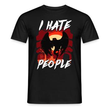 Mothman Kryptide Kryptozoologie - Männer T-Shirt - Schwarz - Vorne - AI Model Male 178 light (178cm)