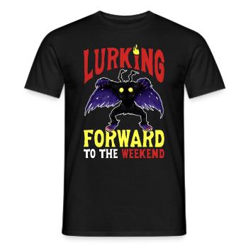 Cryptozoologie de Mothman Crypttide - T-shirt homme - noir - Devant - AI Model Male 178 light (178cm)