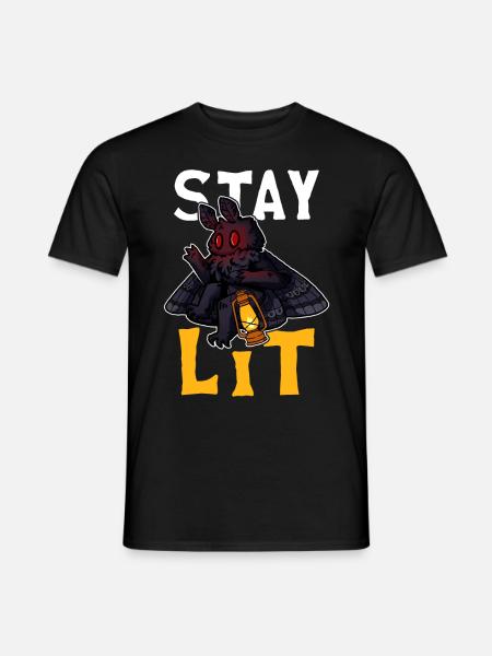 Mothman Crypttide Cryptozoology - Men's T-Shirt - black
