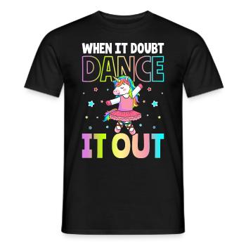 Ballett Ballerina - Männer T-Shirt - Schwarz - Vorne - AI Model Male 178 light (178cm)