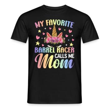 Rennpferde Reiten - Männer T-Shirt - Schwarz - Vorne - AI Model Male 178 light (178cm)
