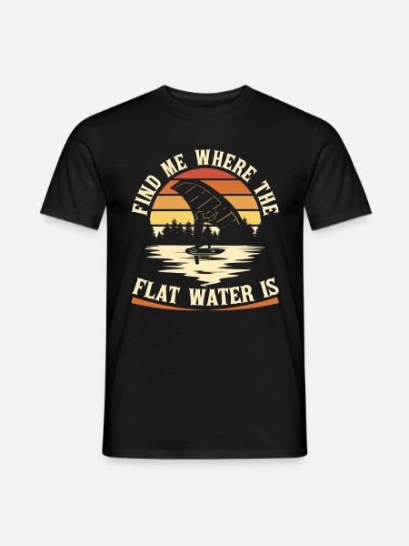 Wingsurfing Foil Wing Wing Boarding Wing Foiling - Männer T-Shirt - Schwarz