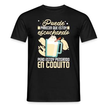 Porto Rico Lait de poule portoricain - T-shirt homme - noir - Devant - AI Model Male 178 light (178cm)