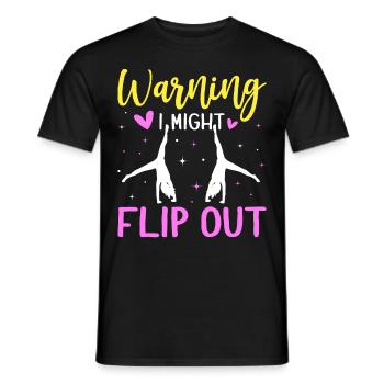 Gymnastique de la roue de charrette Cheerleading - T-shirt homme - noir - Devant - AI Model Male 178 light (178cm)