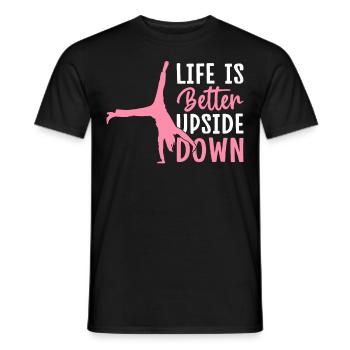 Gymnastique de la roue de charrette Cheerleading - T-shirt homme - noir - Devant - AI Model Male 178 light (178cm)