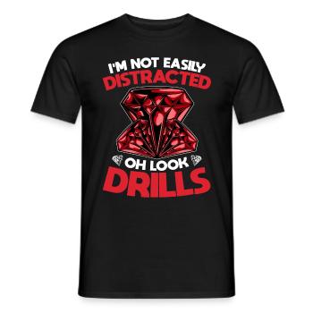 Embroidery Craft Hobby Diamond Painter Diamond - Men's T-Shirt - black - Front - AI Model Male 178 light (178cm)