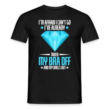 Embroidery Craft Hobby Diamond Painter Diamond - Men's T-Shirt - black - Front - AI Model Male 178 light (178cm)