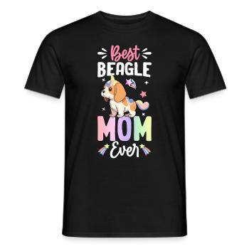 Chien - T-shirt homme - noir - Devant - AI Model Male 178 light (178cm)