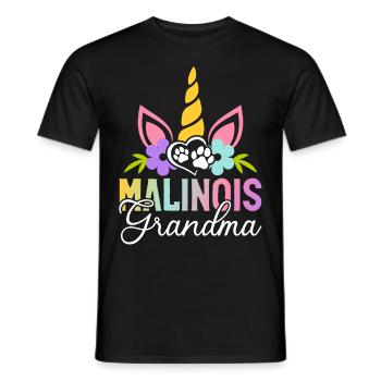 Belgian Malinois Dog - Men's T-Shirt - black - Front - AI Model Male 178 light (178cm)