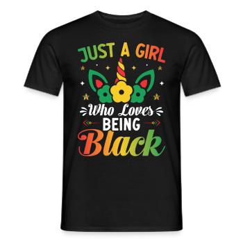 Month of Black History Melanin - Men's T-Shirt - black - Front - AI Model Male 178 light (178cm)