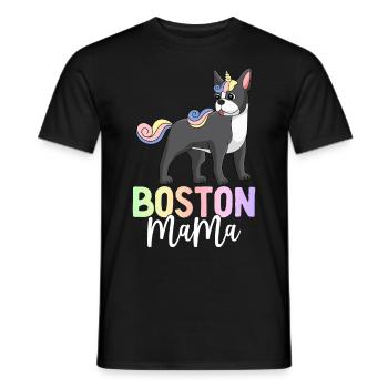 Boston Terrier Maman Chien - T-shirt homme - noir - Devant - AI Model Male 178 light (178cm)