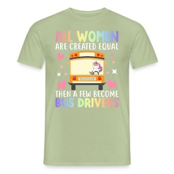 Bus driver - Men's T-Shirt - sage - Front - AI Model Male 178 light (178cm)