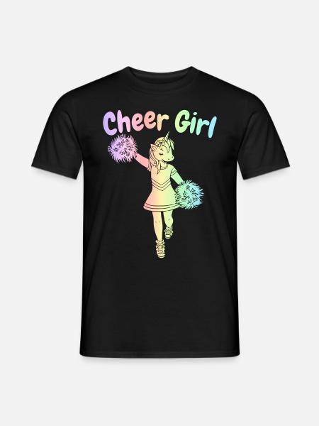 Cheerleading Cheerleader - Männer T-Shirt - Schwarz