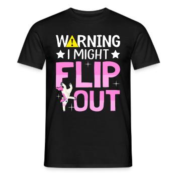Cheerleading Cheerleader Cartwheel - Männer T-Shirt - Schwarz - Vorne - AI Model Male 178 light (178cm)