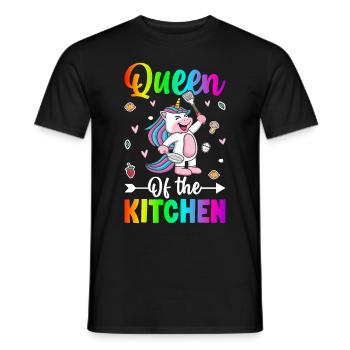 Köchin kocht - Männer T-Shirt - Schwarz - Vorne - AI Model Male 178 light (178cm)