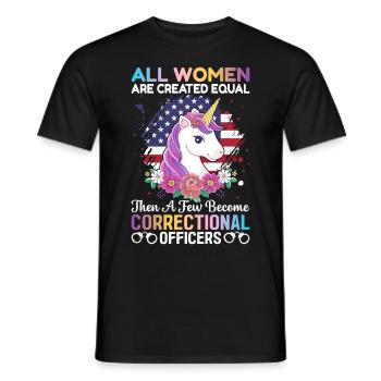 Organismes féminins d’application de la loi - T-shirt homme - noir - Devant - AI Model Male 178 light (178cm)