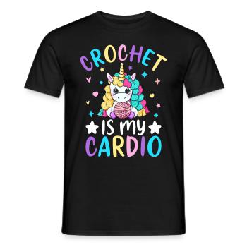 Crochet Crochet Tricot - T-shirt homme - noir - Devant - AI Model Male 178 light (178cm)