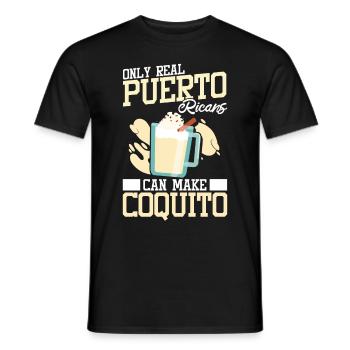 Puerto Rico Puerto Rican - Men's T-Shirt - black - Front - AI Model Male 178 light (178cm)
