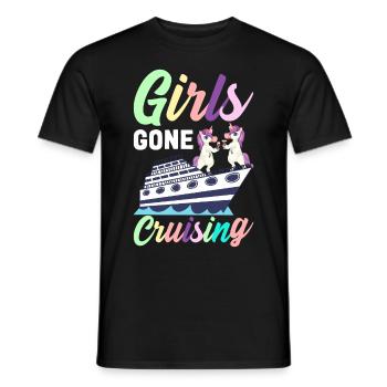 Cruise Girl Vacation - Men's T-Shirt - black - Front - AI Model Male 178 light (178cm)