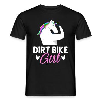 Dirt Biker - Men's T-Shirt - black - Front - AI Model Male 178 light (178cm)