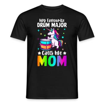 Batteur Batteur Maman - T-shirt homme - noir - Devant - AI Model Male 178 light (178cm)