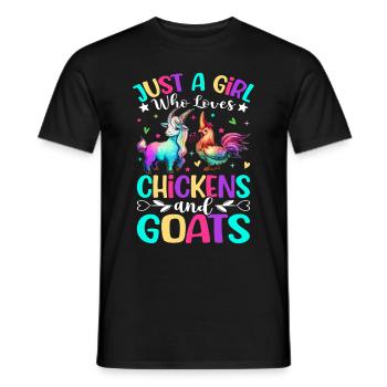 Weibliche Nutztiere - Männer T-Shirt - Schwarz - Vorne - AI Model Male 178 light (178cm)
