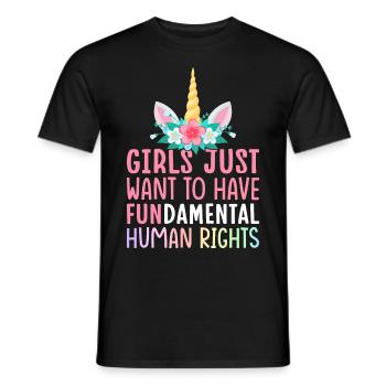 Féministe libérale Femme - T-shirt homme - noir - Devant - AI Model Male 178 light (178cm)