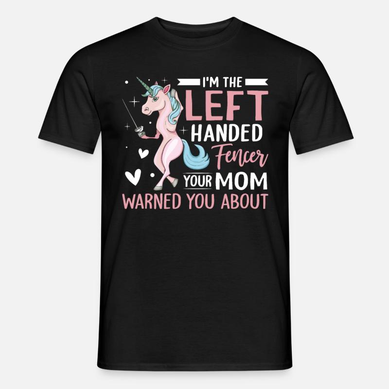 Fechtmädchen - Männer T-Shirt - Schwarz