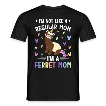 Amante de furet - T-shirt homme - noir - Devant - AI Model Male 178 light (178cm)