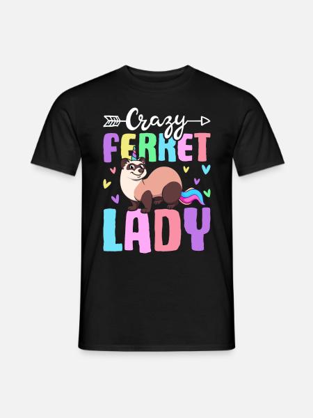 Female Ferret Lover - Men's T-Shirt - black