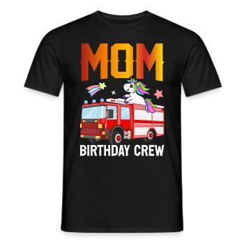 Firefighter Fire Fighting - Men's T-Shirt - black - Front - AI Model Male 178 light (178cm)
