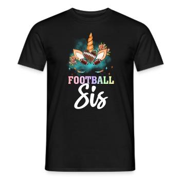 Soccer Girl Soccer Player - Men's T-Shirt - black - Front - AI Model Male 178 light (178cm)
