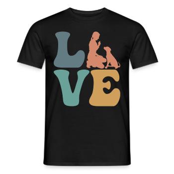 Hundetrainer Hundetraining - Männer T-Shirt - Schwarz - Vorne - AI Model Male 178 light (178cm)