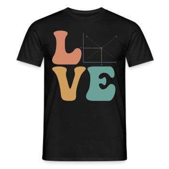 Economist Supply and Demand - Men's T-Shirt - black - Front - AI Model Male 178 light (178cm)