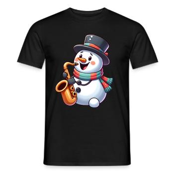 Conception d’instruments de musique de Noël - T-shirt homme - noir - Devant - AI Model Male 178 light (178cm)