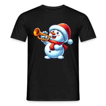 Conception d’instruments de musique de Noël - T-shirt homme - noir - Devant - AI Model Male 178 light (178cm)