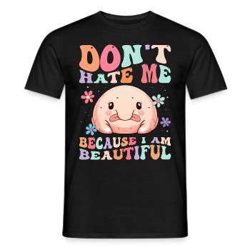 Groovy Blobfish - T-shirt homme - noir - Devant - AI Model Male 178 light (178cm)