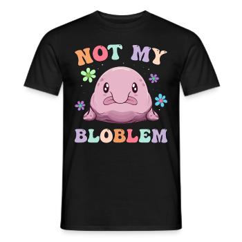 Groovy Blobfisch - Männer T-Shirt - Schwarz - Vorne - AI Model Male 178 light (178cm)
