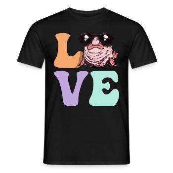 Groovy Blobfisch - Männer T-Shirt - Schwarz - Vorne - AI Model Male 178 light (178cm)