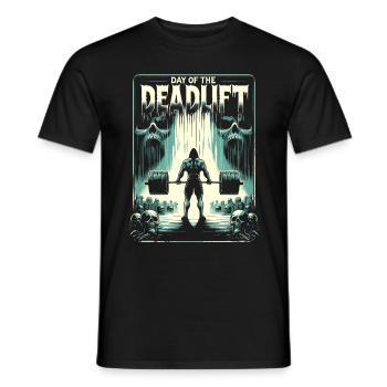 Afschuwelijke Deadlifter Bodybuilding-training - Heren T-shirt - zwart - Voor - AI Model Male 178 light (178cm)