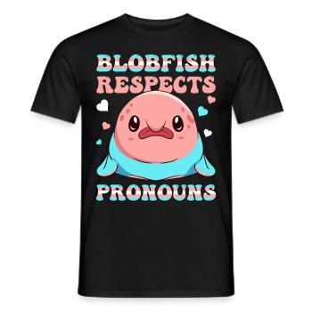 Kawaii Drapeau Transgenre Trans - T-shirt homme - noir - Devant - AI Model Male 178 light (178cm)
