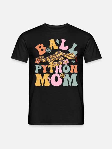 Groovy Snake Mor - Mænd T-shirt - sort