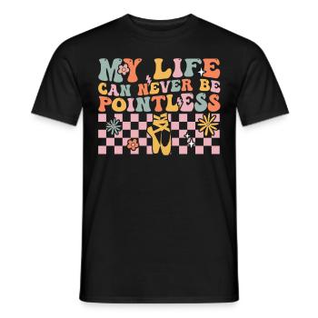 Groovy Ballerina Ballet Dancer - Men's T-Shirt - black - Front - AI Model Male 178 light (178cm)