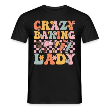 Groovy Pâtisserie Fille Boulanger Chef - T-shirt homme - noir - Devant - AI Model Male 178 light (178cm)