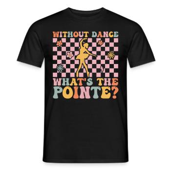 Ballerine groovy - T-shirt homme - noir - Devant - AI Model Male 178 light (178cm)