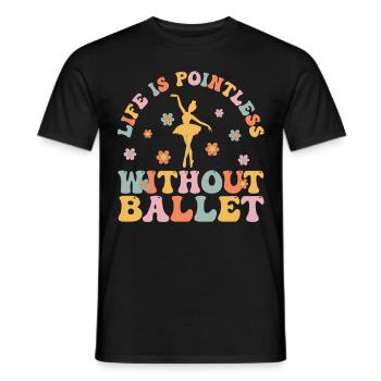 Groovy Ballerina - Men's T-Shirt - black - Front - AI Model Male 178 light (178cm)