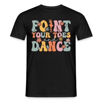 Groovy Ballerina Balletttänzerin - Männer T-Shirt - Schwarz - Vorne - AI Model Male 178 light (178cm)