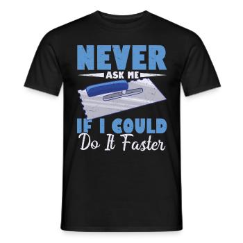 Tiler Flooring Job Tiler - Men's T-Shirt - black - Front - AI Model Male 178 light (178cm)